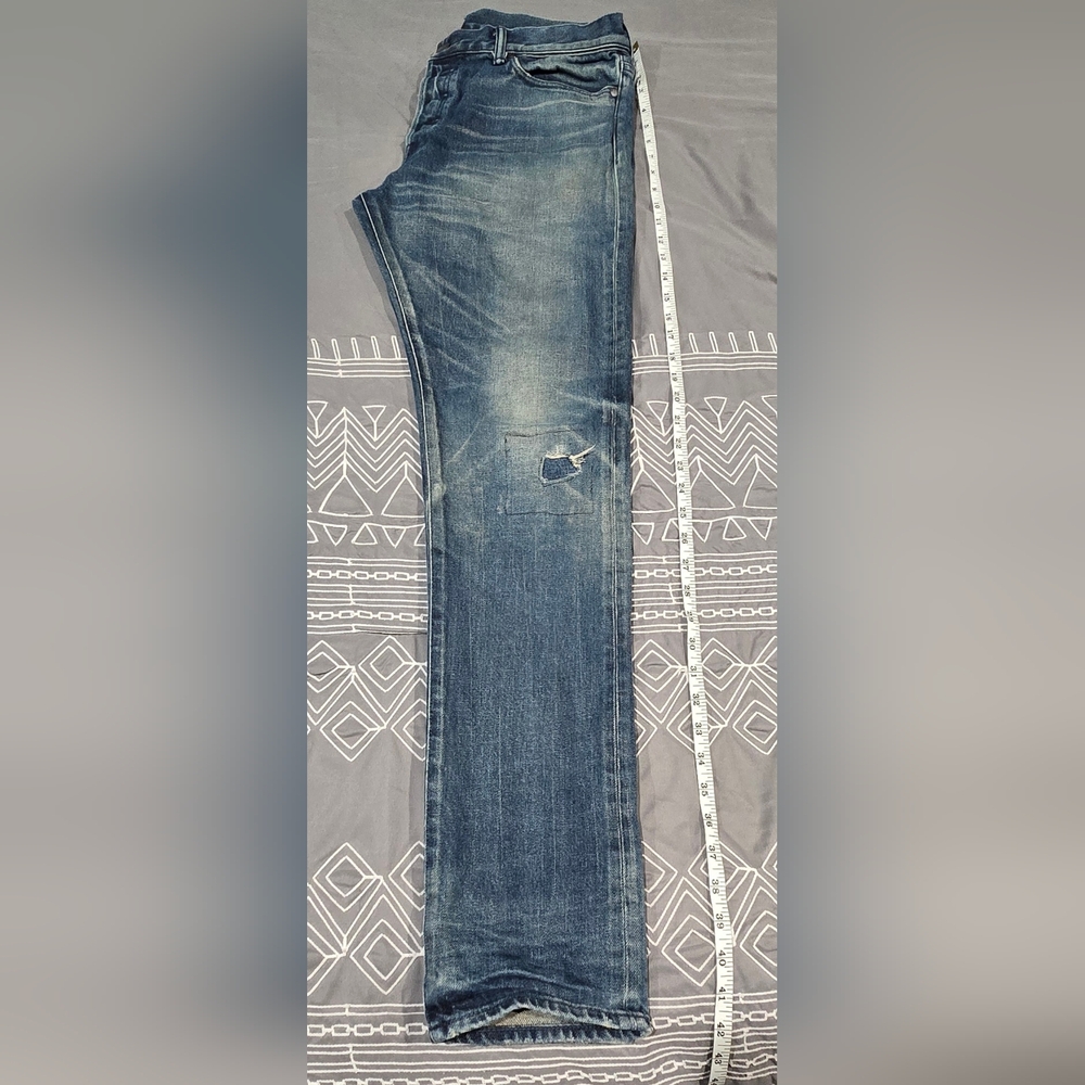 John Elliott Men's Distressed Straight Leg Jeans Size 33 - Picture 2 of 9